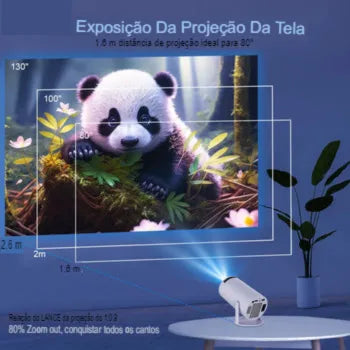 Projetor Portátil 4k Cine Home