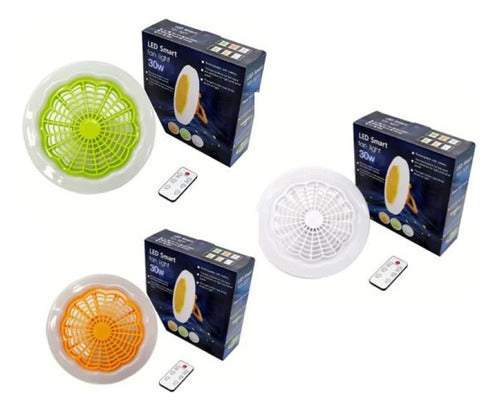 Ventilador De Teto Lâmpada Luminária Led